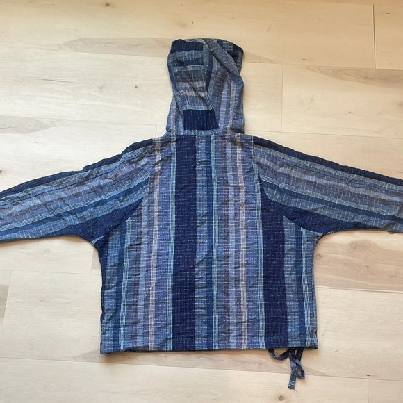 Ace & Jig Striped Baja Hoodie Blue Small - Picture 7 of 8